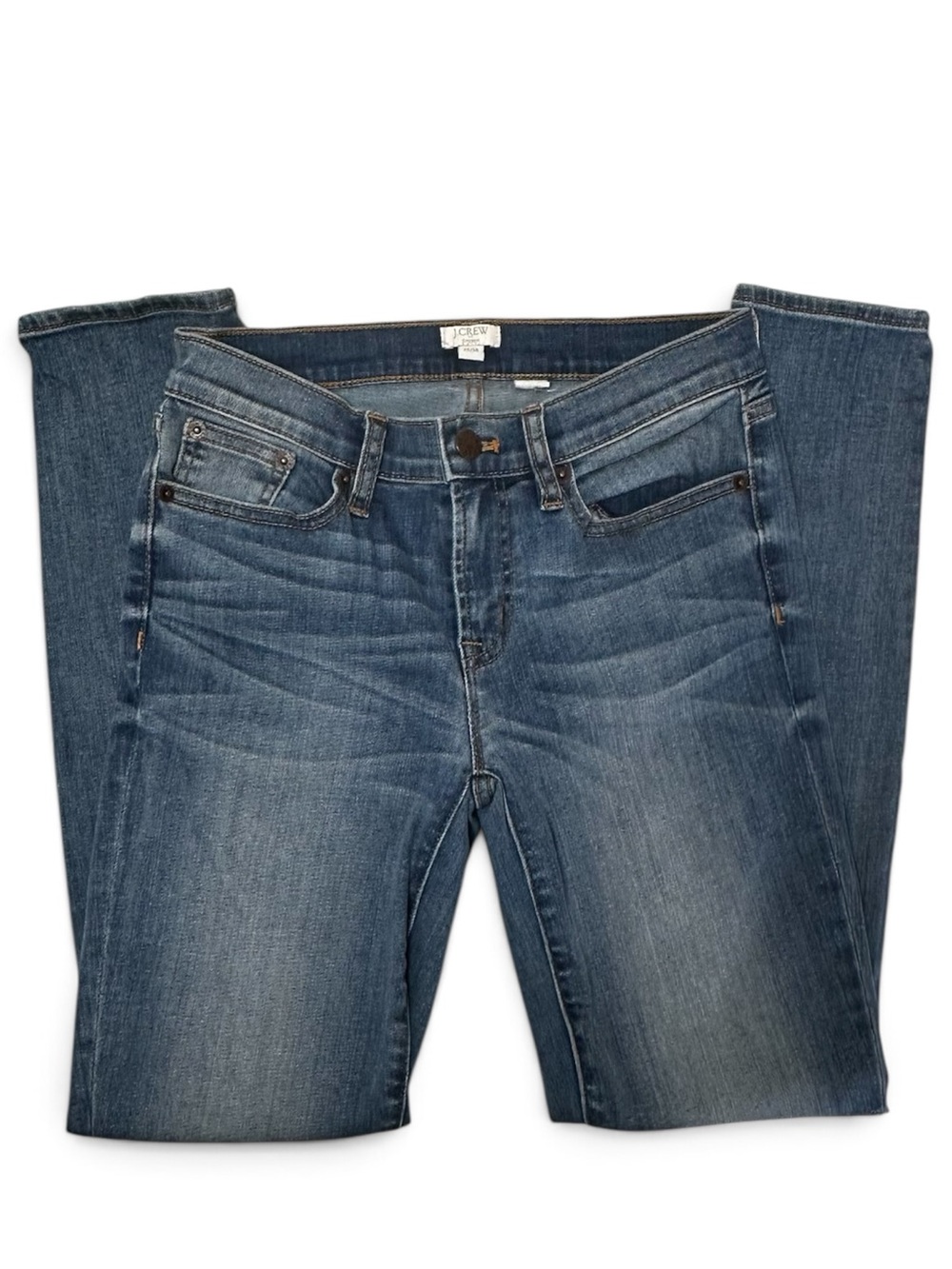 J Crew Classic Slim Straight Leg Faded Blue Jeans